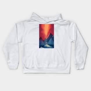 A Fire in The Glaciers Kids Hoodie